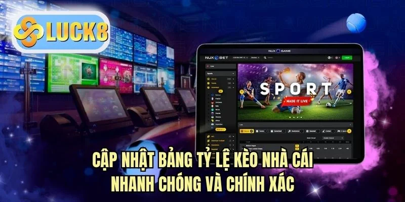 Cập nhật bảng tỷ lệ kèo nhà cái nhanh chóng và chính xác